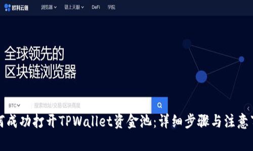 如何成功打开TPWallet资金池：详细步骤与注意事项